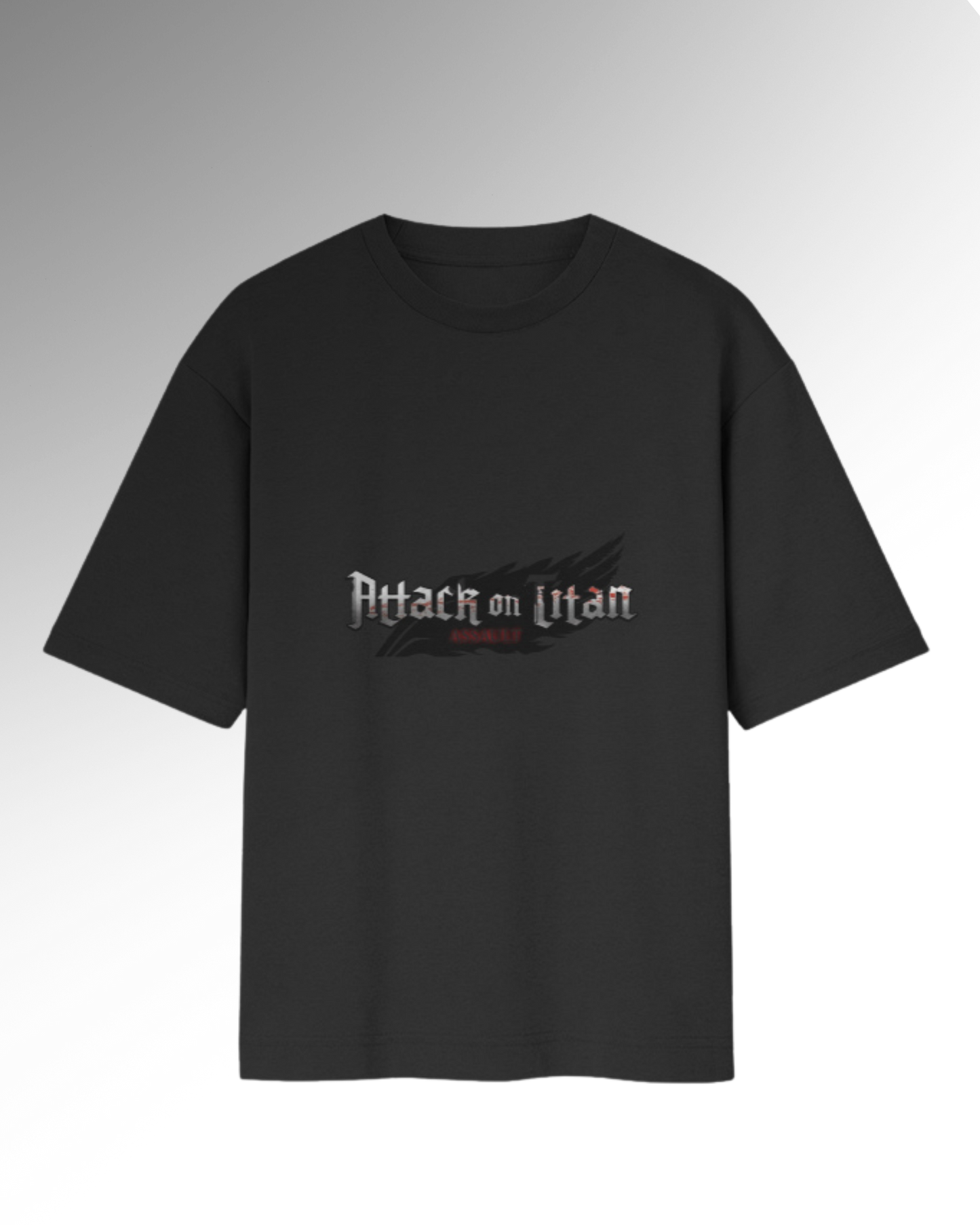 AOT | Unisex - Oversized | Black Tshirt | Inspired