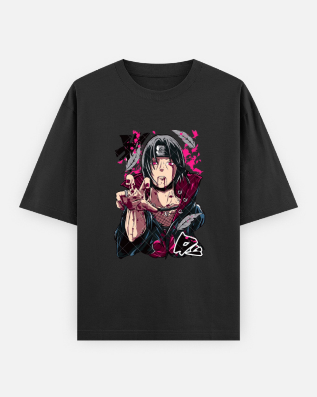 Itachi Uchiha | Oversized Anime | T-Shirt | Black