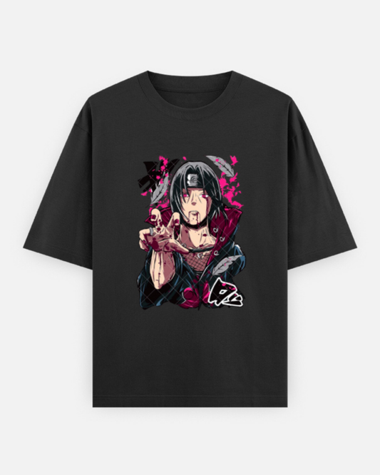 Itachi Uchiha | Oversized Anime | T-Shirt | Black