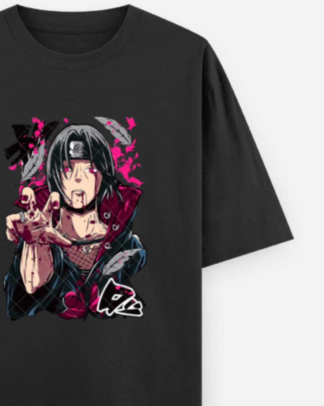 Itachi Uchiha | Oversized Anime | T-Shirt | Black