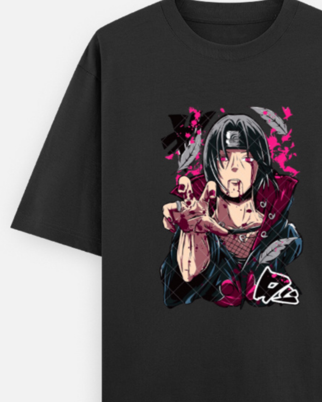 Itachi Uchiha | Oversized Anime | T-Shirt | Black