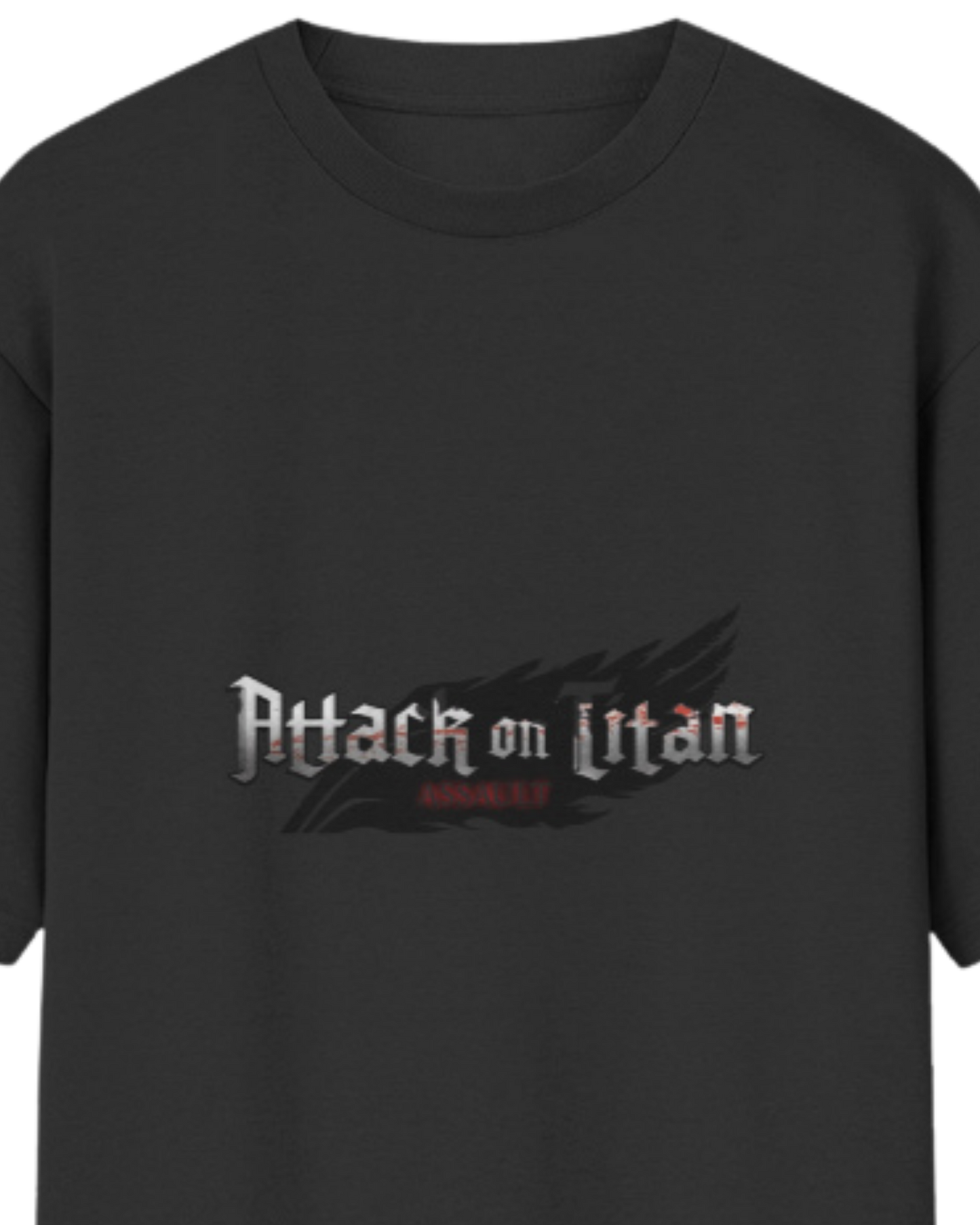 AOT | Unisex - Oversized | Black Tshirt | Inspired